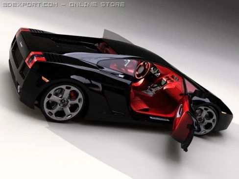 lambo gallardo 3D Model .c4d .max .obj .3ds .fbx .stl .blend