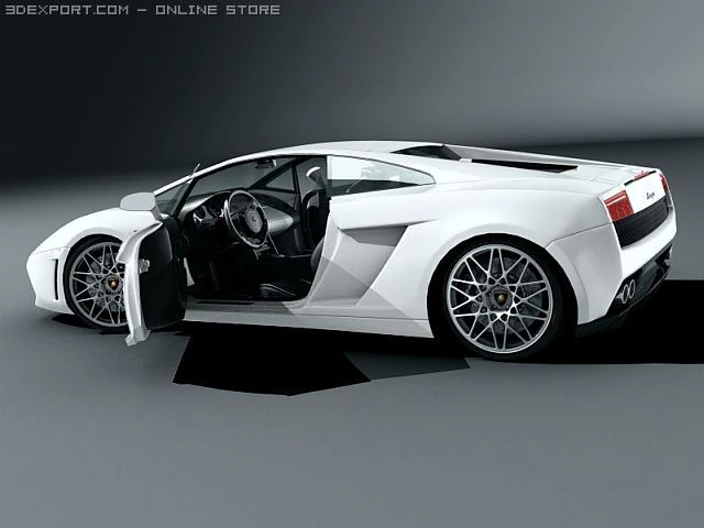 lambo gallardo lp 560 4 3D Model .c4d .max .obj .3ds .fbx .stl .blend 