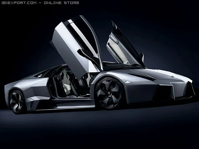 lambo reventon 3D Model .c4d .max .obj .3ds .fbx .stl .blend