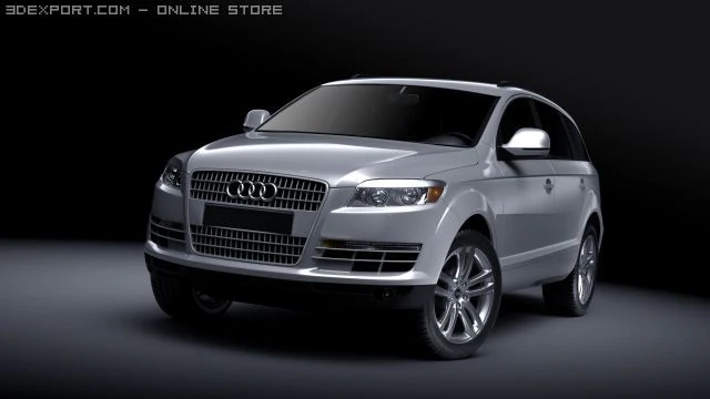 audi q7 3D Model .c4d .max .obj .3ds .fbx .stl .blend 