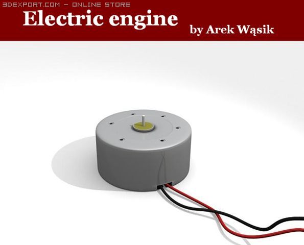 electric engine Modèle 3D .c4d .max .obj .3ds .fbx .stl .blend 