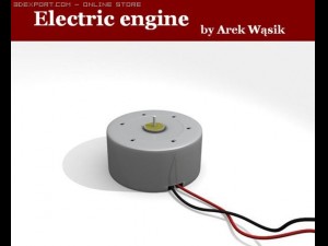 electric engine Modello 3D