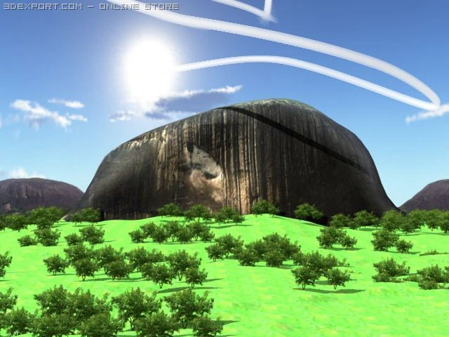 zuma rock 3D Model .c4d .max .obj .3ds .fbx .stl .blend 