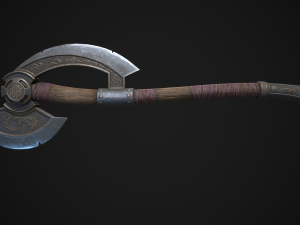 Game ready low-poly models Axe Modelo 3D