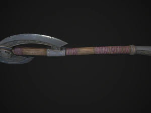 Spielbereite Low-Poly-Modelle Axe 3D Modell