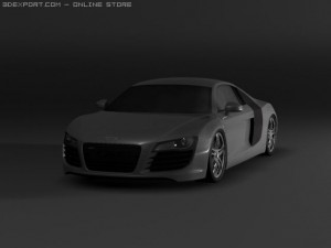 audi r8 3Dモデル