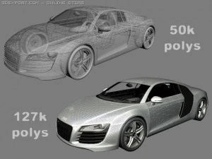 アウディ R8 3Dモデル