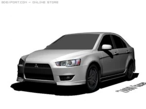 ランサーX 3Dモデル