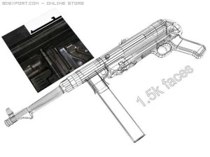 mp40 3D Model
