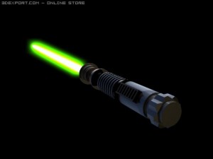 luke skywalkers lightsaber 3D Model