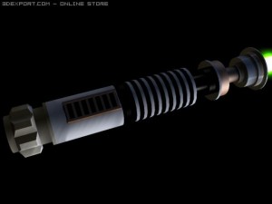 luke skywalkers lightsaber 3D Model