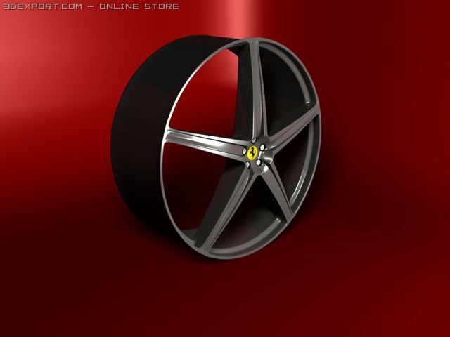 ferrari rim Model 3D .c4d .max .obj .3ds .fbx .stl .blend 