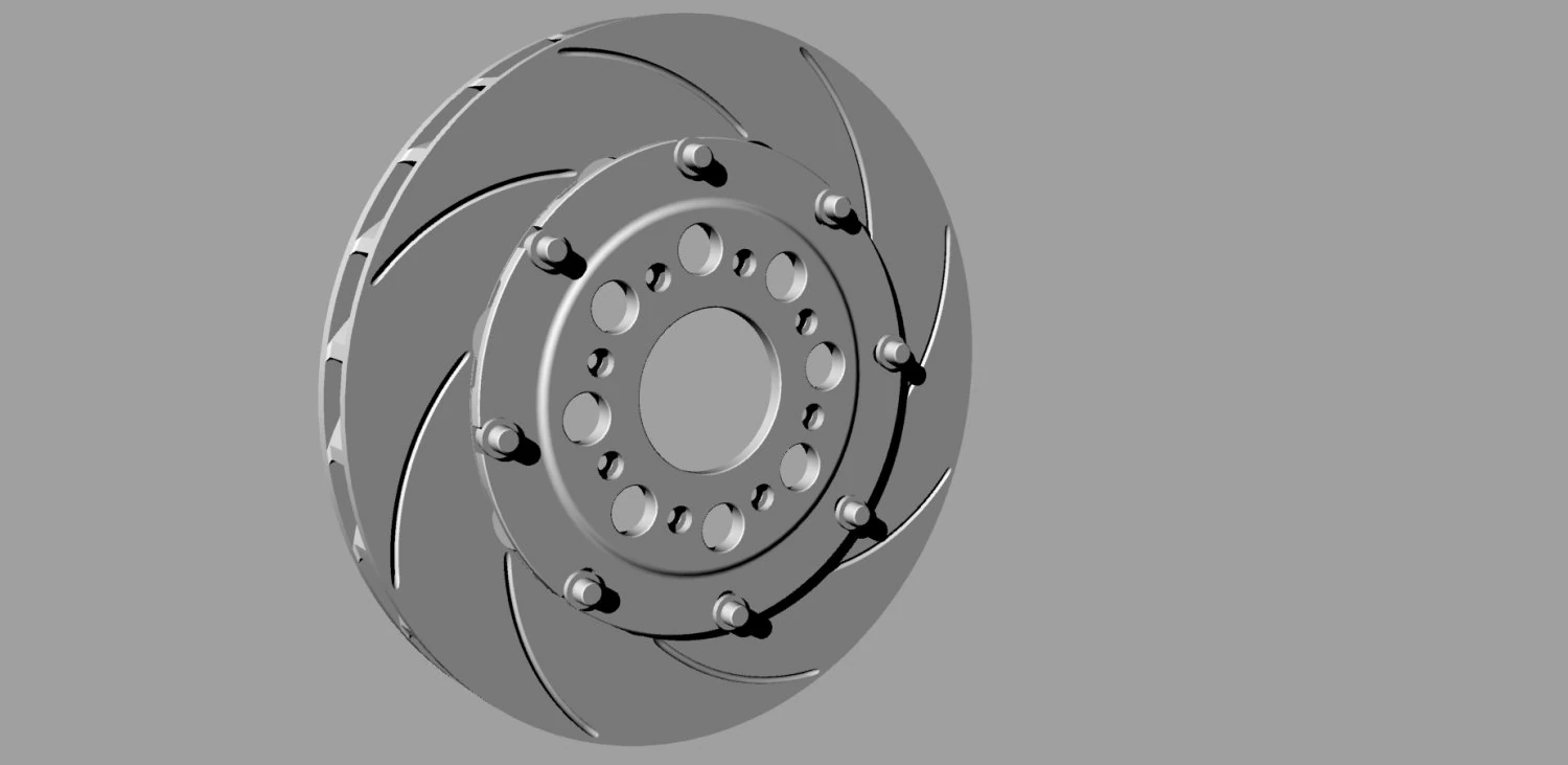 racing brake disk 3D Model .c4d .max .obj .3ds .fbx .stl .blend