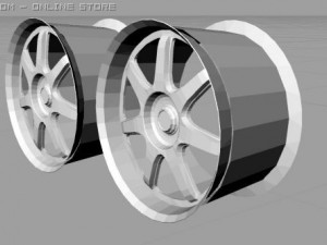 2 rims Model 3D