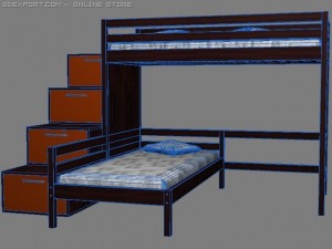 children beds Modelo 3D
