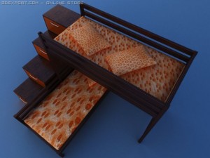 children beds Modelo 3D