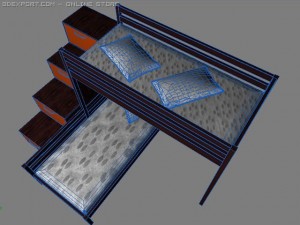 children beds Modelo 3D