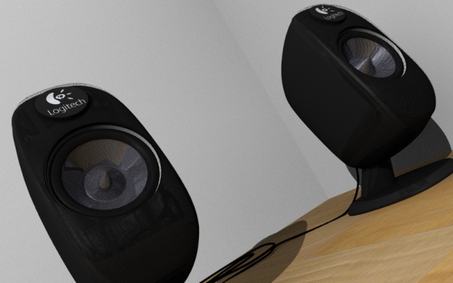 logitech speakers 3D Model .c4d .max .obj .3ds .fbx .stl .blend 