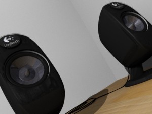 logitech speakers 3D Model