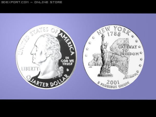 2001 new york start quarter 3D Модель .c4d .max .obj .3ds .fbx .stl .blend 