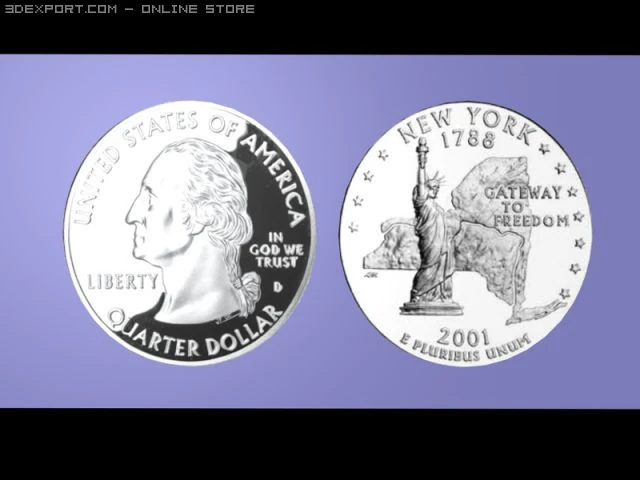 2001 new york start quarter 3D Model .c4d .max .obj .3ds .fbx .stl .blend 