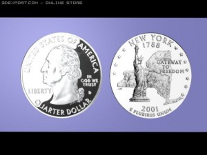 2001 new york start quarter Model 3D