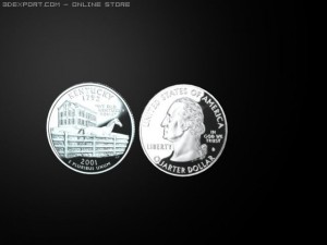 kentucky state quarter Model 3D