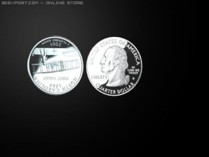 north carolina state quarter Model 3D