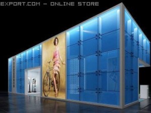 exhibition stall Modello 3D