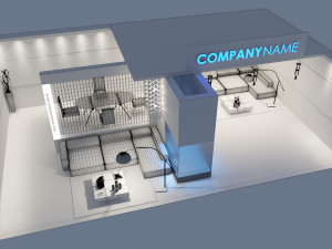 exhibition stall 02 3D 모델