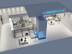 exhibition stall 02 3D Model