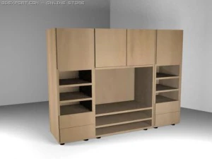 shelving for tv 3D Model