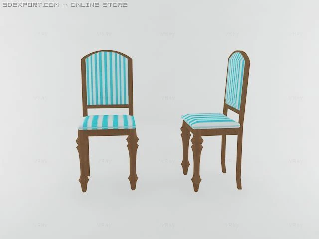 chair 3D Model .c4d .max .obj .3ds .fbx .stl .blend