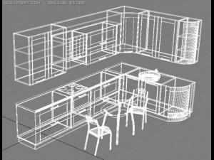 kitchen 3D 模型