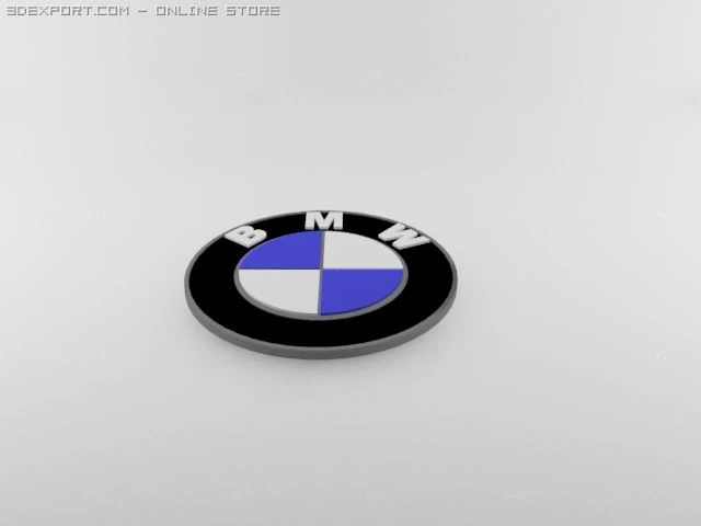 bmw badge 3D Model .c4d .max .obj .3ds .fbx .stl .blend 