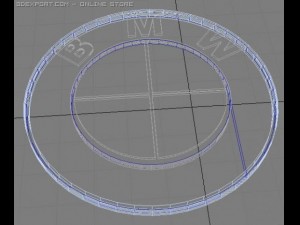 bmw badge 3D 모델