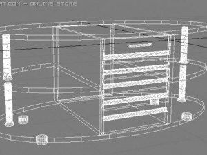 oval table 3D 모델