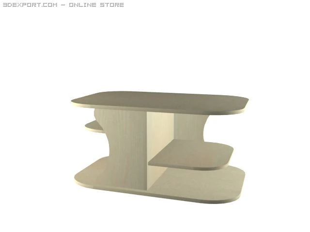 coffee table 3D Model .c4d .max .obj .3ds .fbx .stl .blend 