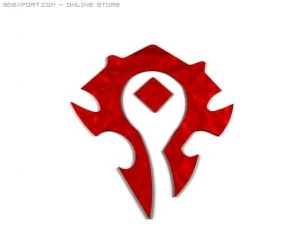 hordas de emblemas uau Modelo 3D