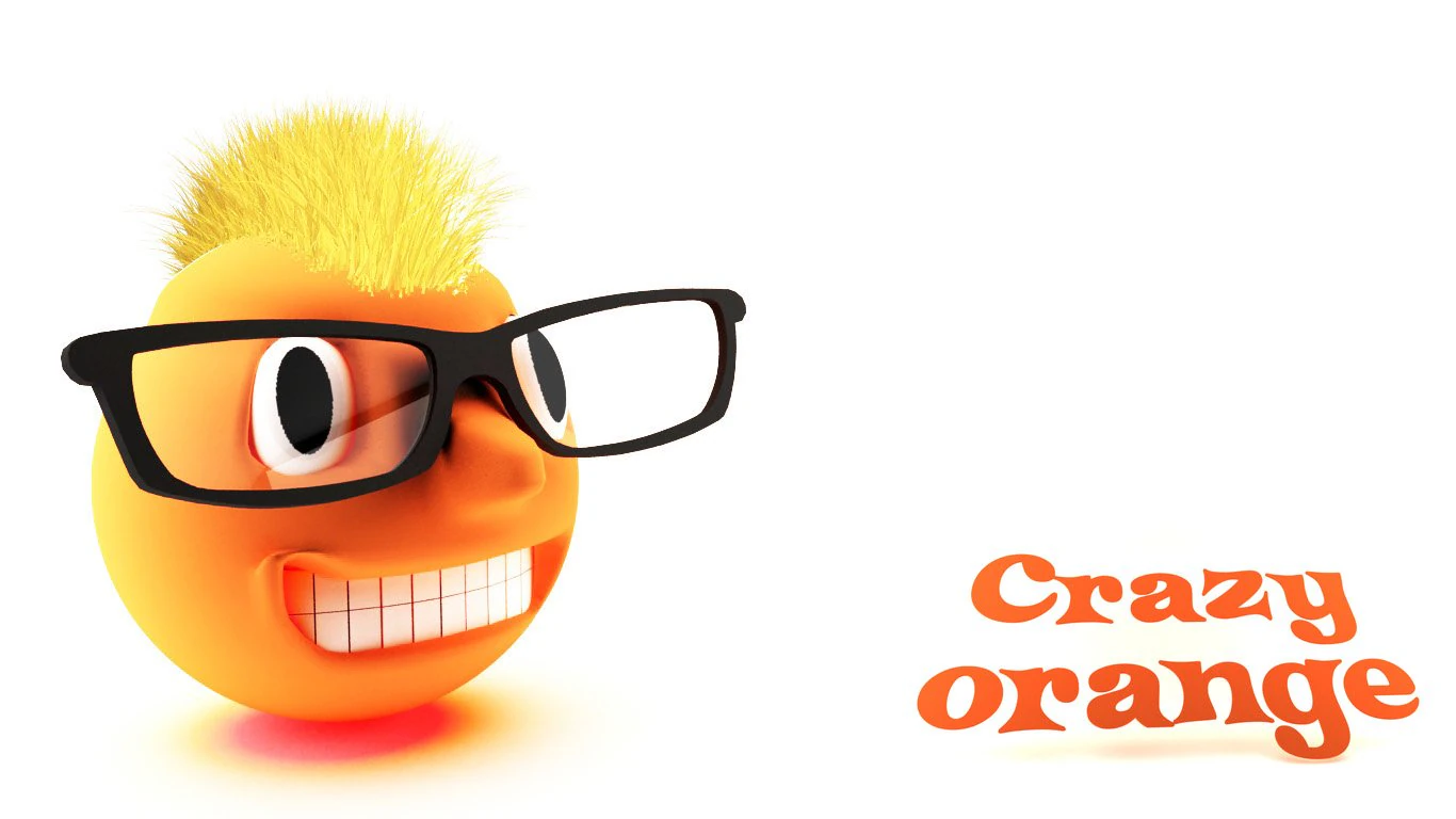crazy orange 3D Model .c4d .max .obj .3ds .fbx .stl .blend