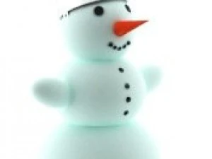 boneco de neve Modelo 3D