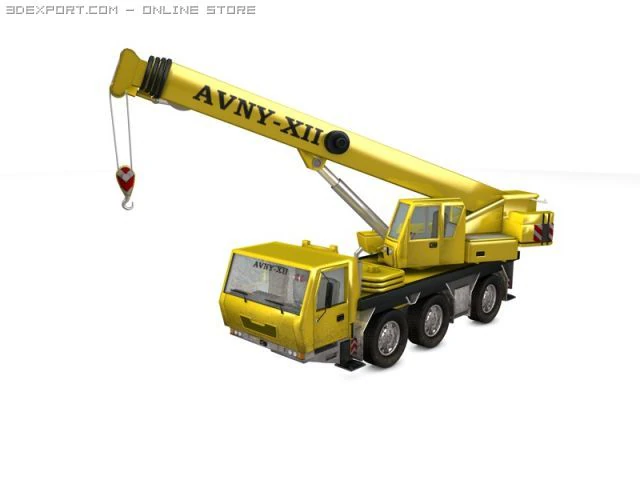 crane 3D Model .c4d .max .obj .3ds .fbx .stl .blend 