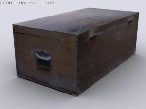 old wood box 3D Model