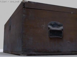 old wood box 3D Model