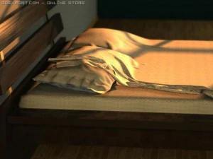 bed bedroom scene 3D Model