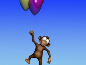 cartoon monkey rigged 3D 模型