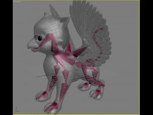 baby griffin rigged 3D Model