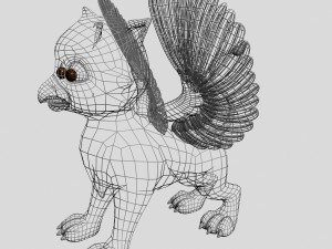 baby griffin rigged 3D Model