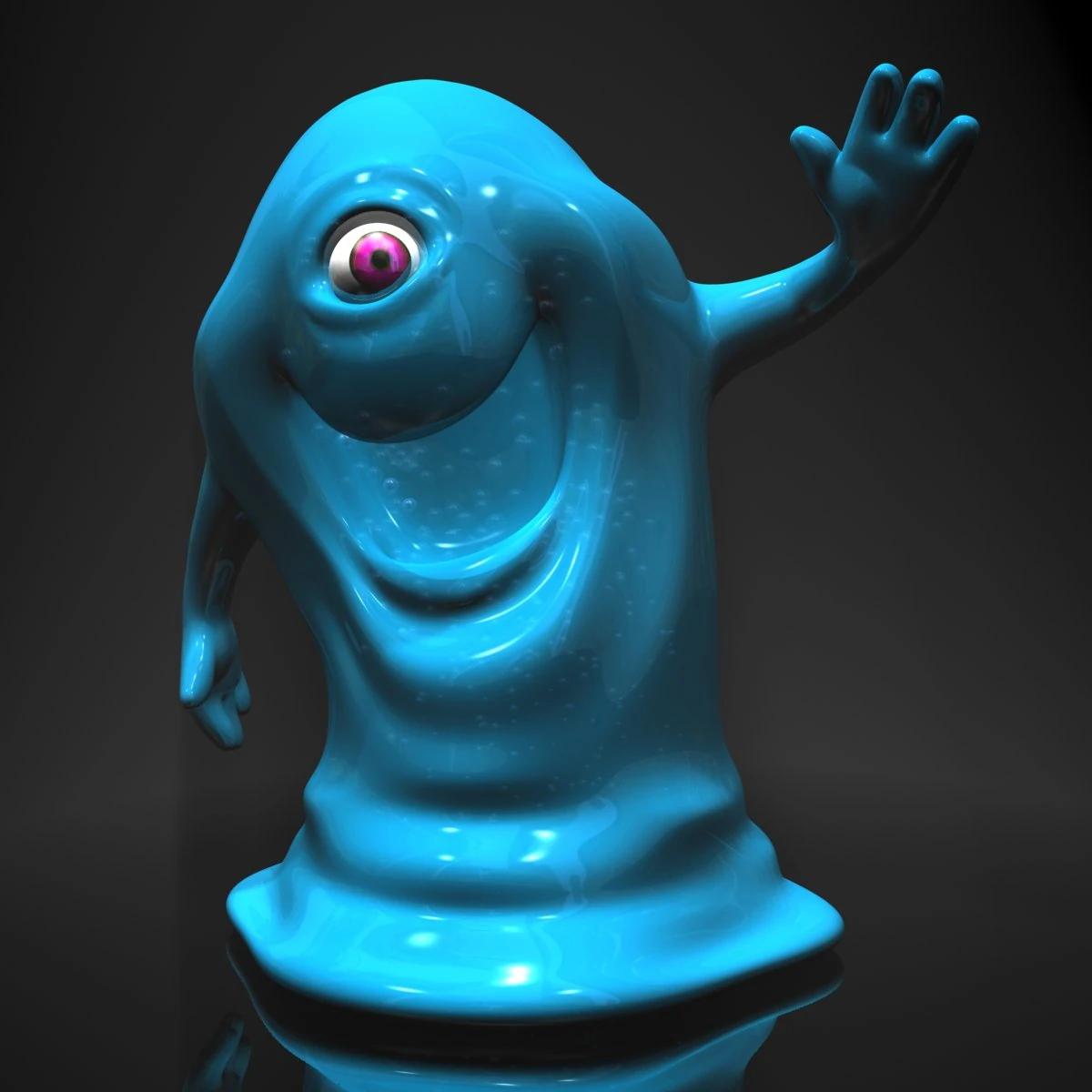 bob from monsters vs aliens rigged 3D Model .c4d .max .obj .3ds .fbx .stl .blend 