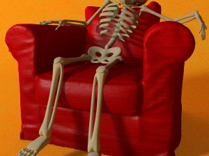 cartoon skeleton rigged 3D Model